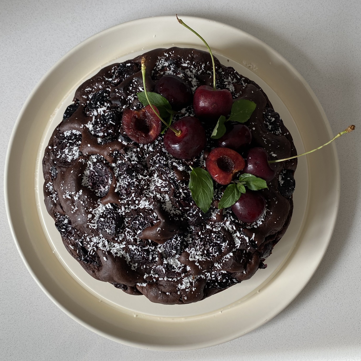 Chocolate cake - before enhancement