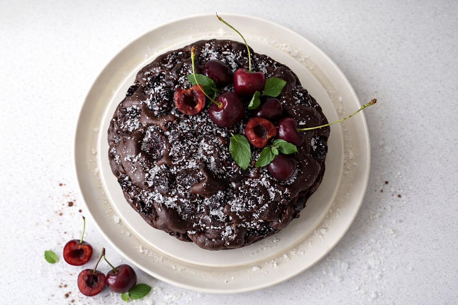 Chocolate cake - after enhancement